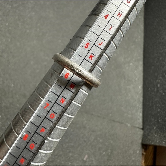 Vintage Large Sterling Silver 915 Amber Statement Ring Size 6 - Picture 9 of 10